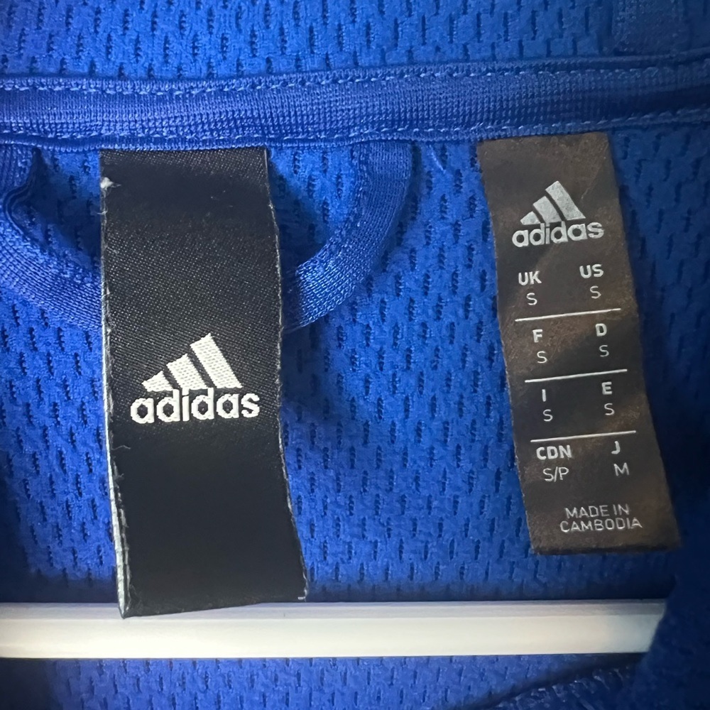 adidas Men's Royal Blue Crewneck Hoodie - Picture 4 of 7